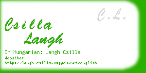 csilla langh business card